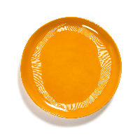 SERAX - Feast by Ottolenghi - Bord M 22x22cm Sunny Yellow Swirl-S - thumbnail