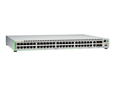AT-GS948MPX-50 Switch Stackable Layer 3 Lite Gigabit Managed - 48 x 10/100/1000T PoE+ | 2 x Combo Copper/SFP | 2 x SFP/SFP+ - 370W PoE budget - Internal PSU