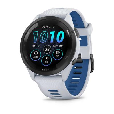 Garmin Forerunner 265 3,3 cm (1.3") AMOLED 46 mm Digitaal 416 x 416 Pixels Touchscreen Zwart, Wit Wifi GPS