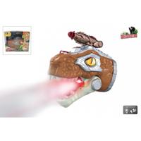 Dinoworld Dino handpop met stoom en l+g 17cm - thumbnail