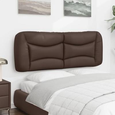 Hoofdbordkussen 120 cm kunstleer bruin Hoofdbordkussen 120 cm kunstleer bruin