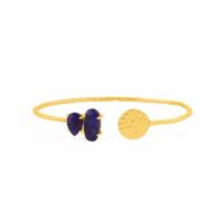 Blauwe Saffieren Armband in Verguld Goud & Zilver925 - thumbnail