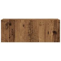 7-delig Tv-meubelset wandmontage bewerkt hout oud houtkleurig - thumbnail
