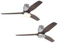 CasaFan Aerodynamix Eco Plafondventilator 20 W (Ø x h) 132 cm x 330 mm Chroom (glanzend) - thumbnail