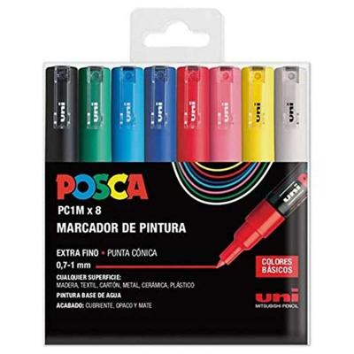 Markeerset POSCA PC-1M 8 Onderdelen Multicolour