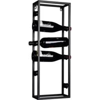 Stijlvol Wijnrek voor 6 Flessen - Mat Zwart Design - thumbnail