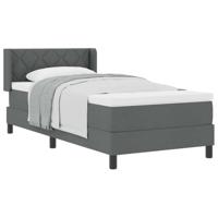 Boxspringbed met matras met matras Donkergrijs 90 x 190 cm - thumbnail