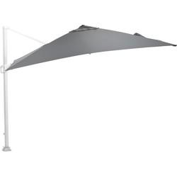 Hawaii zweefparasol 300x300 wit/donkergrijs zonwering Garden Impressions - Garden impressions