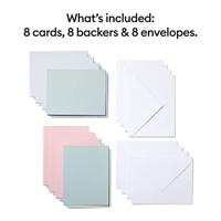 Cricut Joy™ Cutaway Cards Kaartenset Pastel, Roze, Lichtblauw, Mint - thumbnail