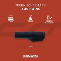 CONTEC handvatten "tour wing dlx" ct grips tour wing dlx 133 mm,black - thumbnail