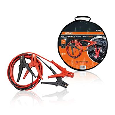 Osram Automotive BATTERYstart STARTER CABLE 200A Startkabels 8.5 mm² Aluminium (kopergecoat) 3 m Met kunststof klemmen Osram Automotive BATTERYstart STARTER CABLE 200A Startkabels 8.5 mm² Aluminium (kopergecoat) 3 m Met kunststof klemmen