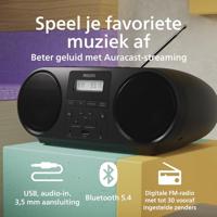 Philips TAZ5000/00 DAB radio Zwart - thumbnail