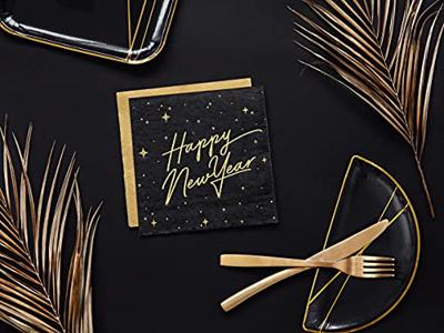Metallic Gouden Servetten 20 stuks