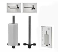 Keukenrolhouder met zuignap rvs - thumbnail