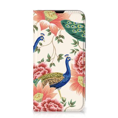 Smartphone hoesje voor iPhone 13 Pink Peacock