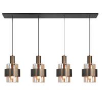 Highlight 4-lichts hanglampMarrone zwart met koper brons - H5683.01 - thumbnail