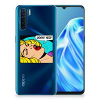 OPPO A91 Silicone Back Cover Popart Oh Yes - thumbnail