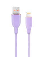 Gembird Premium siliconen 8-pins oplaadkabel datakabel 1,5 m lila - thumbnail