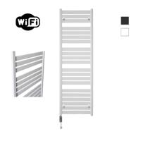 Elektrische Radiator Sanicare HWV - Moda Met Wifi 160x60 cm Mat Wit 1159W Met Thermostaat Chroom Linksonder Sanicare - thumbnail