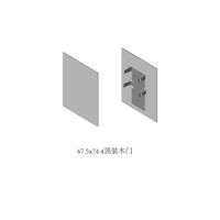 opk perfect fg draaideur kit din rechts zwart - thumbnail