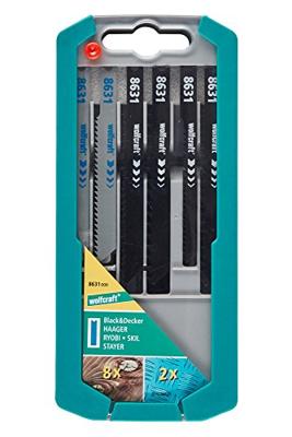 Wolfcraft Set decoupeerzaagbladen | 10-delig | U-schacht | 1 set - 8631000