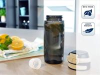 Leifheit 3261 Flip Tritan Drinkfles 550 ml Zwart - thumbnail