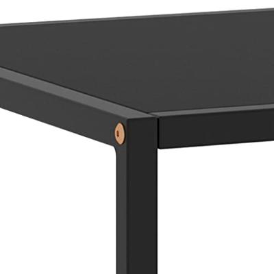 Salontafel met zwart glas 100x50x35 cm zwart