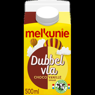Melkunie Dubbelvla Choco Vanille Smaak 0,5 L bij Jumbo