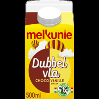 Melkunie Dubbelvla Choco Vanille Smaak 0,5 L bij Jumbo - thumbnail