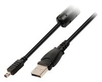 USB 2.0 Kabel USB A Male - Minolta 8-Pins Male 2.00 m Zwart - thumbnail