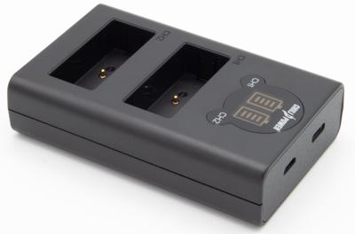 ChiliPower Fuji NP-W126 / NP-W126S dubbellader voor 2 camera accu's (tegelijk) ChiliPower Fuji NP-W126 / NP-W126S dubbellader voor 2 camera accu's (tegelijk)