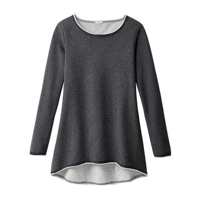 Sweat tuniek van bio-katoen, jade-melange 44/46 Sweat tuniek van bio-katoen, jade-melange 44/46