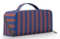 Pip Studio Pip Studio Cyrille Cosmetic Bag Medium Stripe Blue 23.5x11x5x22cm - thumbnail