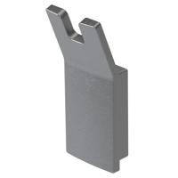 Handdoekhaak Haceka Aline Dubbel Mat Grijs Haceka - thumbnail