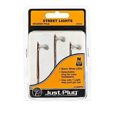 Woodland Scenics N Houten lichtmast Enkel Kant-en-klaar model WJP5638 3 stuk(s)
