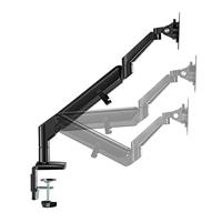 Neomounts ds70-810bl1 desk mount ultra flat, clamp/grommet, 17 - 32 inch - thumbnail