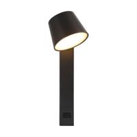 V-TAC VT-10112 23406 LED-wandlamp LED Energielabel: D (A - G) 8 W LED Zwart - thumbnail