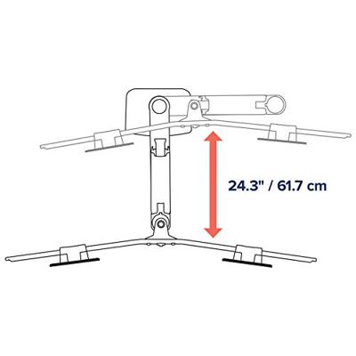 Ergotron LX Dual Arm Direct Desk Mount Monitor-tafelbeugel 2-voudig 38,1 cm (15) - 63,5 cm (25) Wit In hoogte verstelbaar, Draaibaar, Kantelbaar, Zwenkbaar