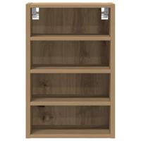 Hangkast Riga 40x29,5x60 cm bewerkt hout artisanaal eikenkleur - thumbnail