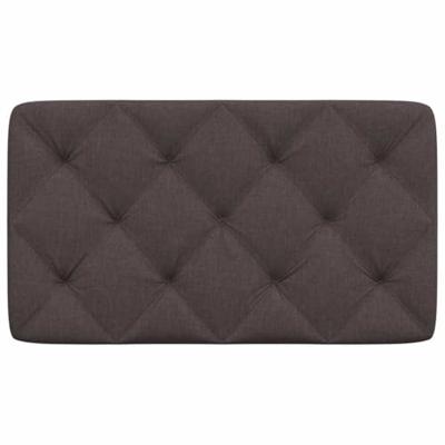 Hoofdbordkussen 80 cm stof donkerbruin