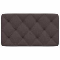 Hoofdbordkussen 80 cm stof donkerbruin - thumbnail