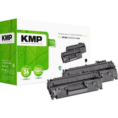 KMP Toner vervangt HP, Troy HP 05A (CE505A) Compatibel 2-pack Zwart 2300 bladzijden H-T235D 1217,8021