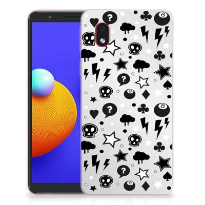 Silicone Back Case Samsung Galaxy A01 Core Silver Punk Silicone Back Case Samsung Galaxy A01 Core Silver Punk