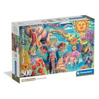 Clementoni legpuzzel elephants' carnival, 500st. - thumbnail