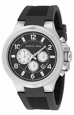 Horlogeband Michael Kors MK8081 Rubber Zwart Horlogeband Michael Kors MK8081 Rubber Zwart