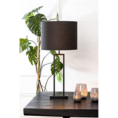 Light & Living Tafellamp 'Shiva' 55cm, kleur Mat Zwart (excl. kap)