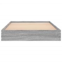 Bedframe bewerkt hout grijs sonoma eikenkleurig 75x190 cm - thumbnail