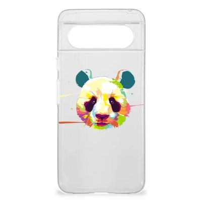Google Pixel 8 Telefoonhoesje met Naam Panda Color Google Pixel 8 Telefoonhoesje met Naam Panda Color