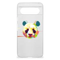 Google Pixel 8 Telefoonhoesje met Naam Panda Color - thumbnail