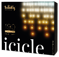Mobiele kerstverlichting 190 AWW LEDs ijspegelverlichting Generation II Twinkly 5 meter - Twinkly - thumbnail